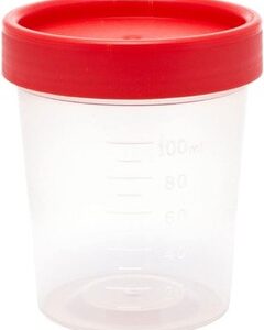 VASO MUESTRA ESTERIL 100 ML EMPAQUE INDIVIDUAL. Caja con 650 piezas